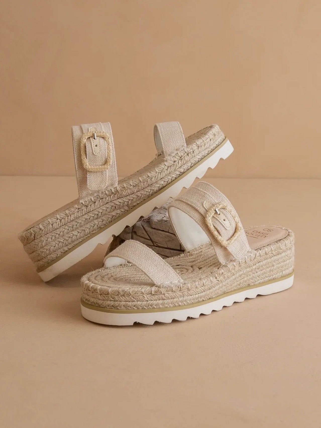 The Reese Beige - Platform Sandal