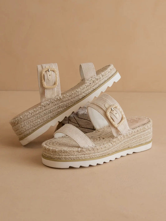 The Reese Beige - Platform Sandal
