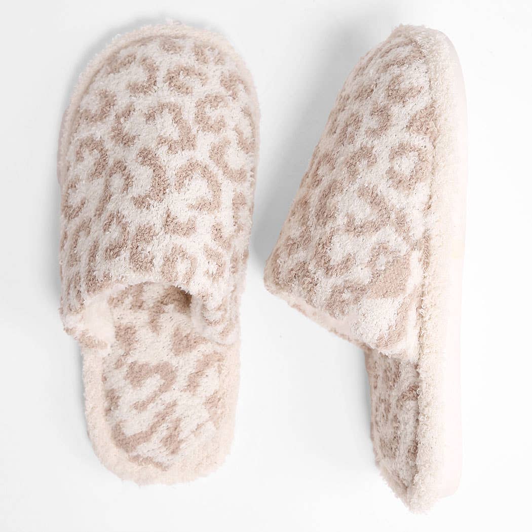 Luxury Soft Leopard Pattern Slipper