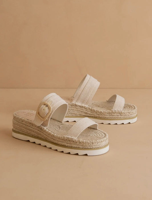 The Reese Beige - Platform Sandal